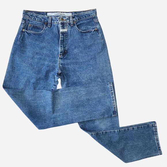 Marithé + François Girbaud blue straight leg jeans - Women's size 13/14 - Picture 3 of 8